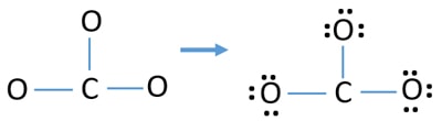 mark valence electrons CO32- lewis structure